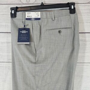 Hart Schaffner Marx 46R New York Fit Unhemmed Lt Gray Suit Pants NWT $155 L840
